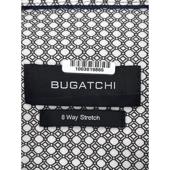 Bugatchi Long Sleeve Gray White Stone Button Down - Picture 1 of 9